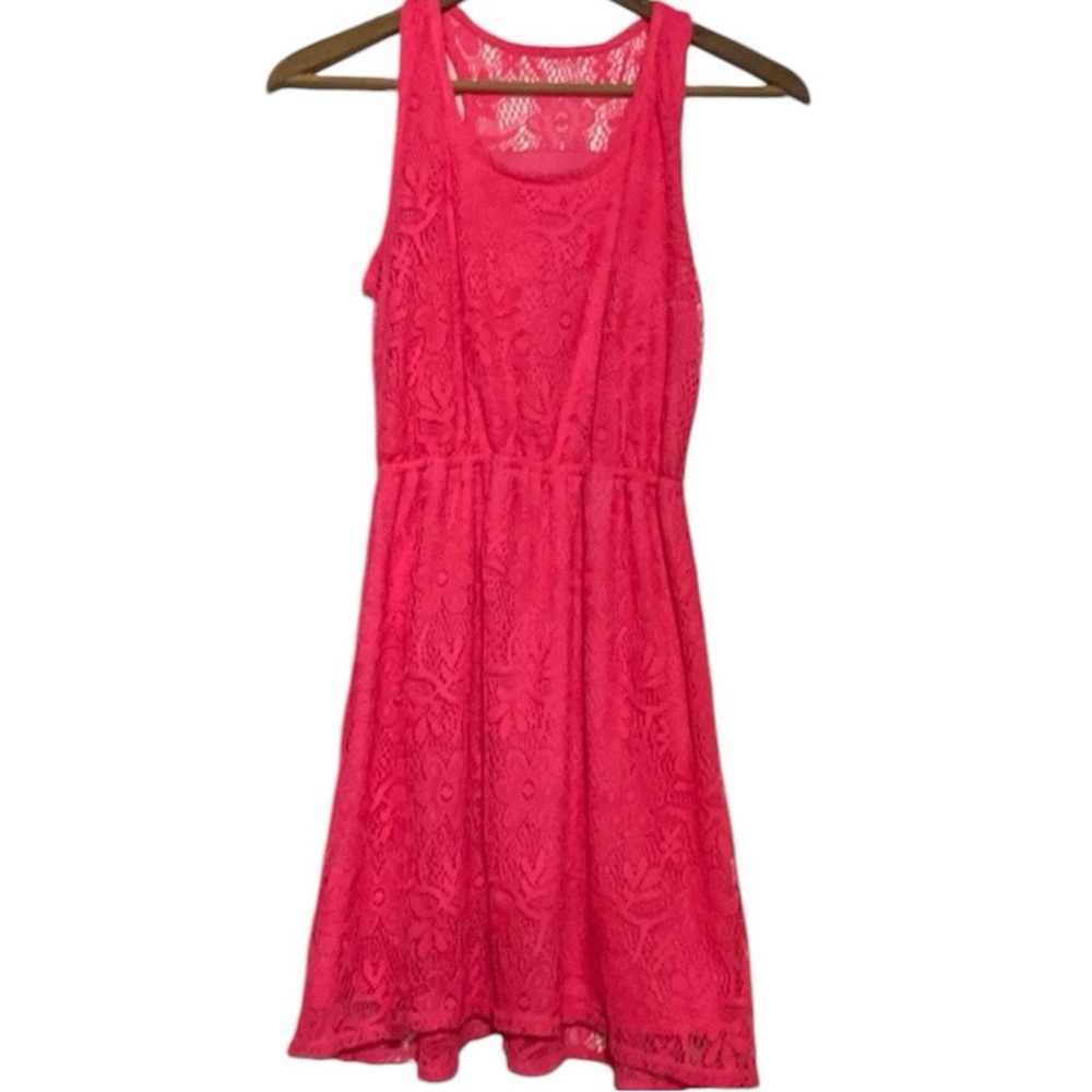 Cherokee Lave Dress Girls Hot Bright Pink Size XL